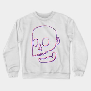 Hand-drawn 3D skull design Crewneck Sweatshirt